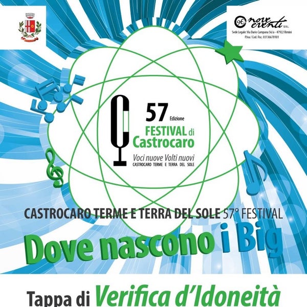 Esclusivisti provinciali (Agrigento Enna Caltanissetta ) del Festival di Castrocaro. Per info contattateci.