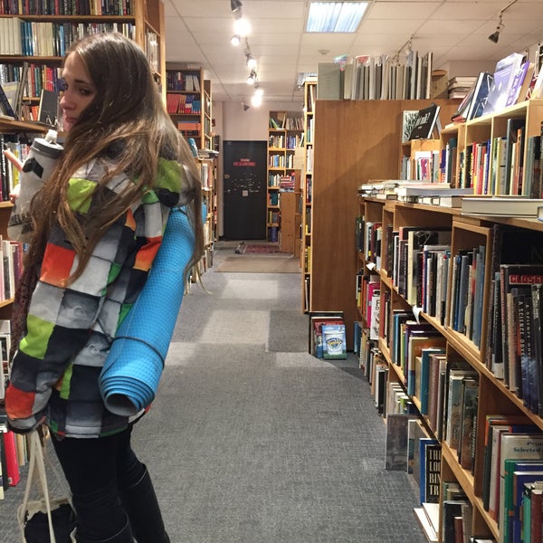Photo taken at Rodney&#39;s Bookstore by Jacob M. on 2/14/2016