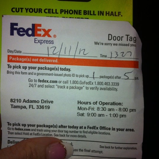 Fedex Ship Center Bloomingdale Ridge Tampa Fl