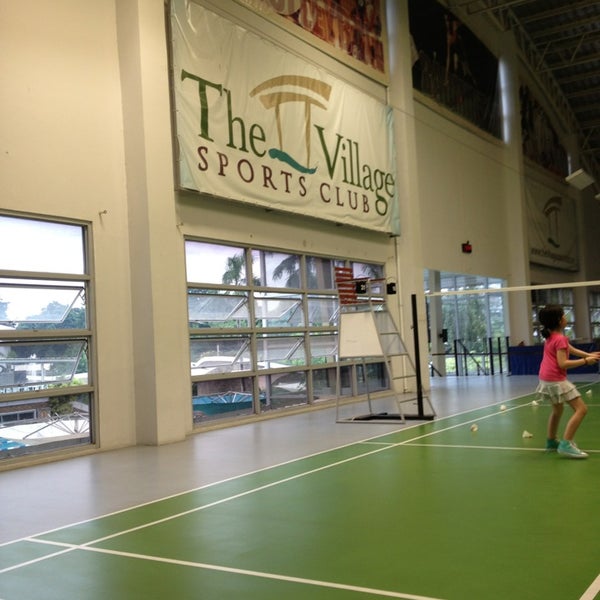 Photo taken at The Village Sports Club Badminton Court by Mira C. on 9/8/2013