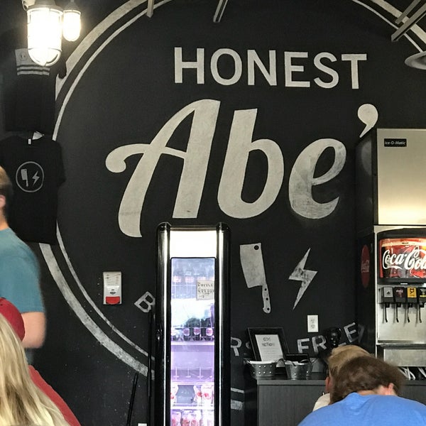 Photo taken at Honest Abe&#39;s Burgers &amp; Freedom by Greg D. on 7/16/2018