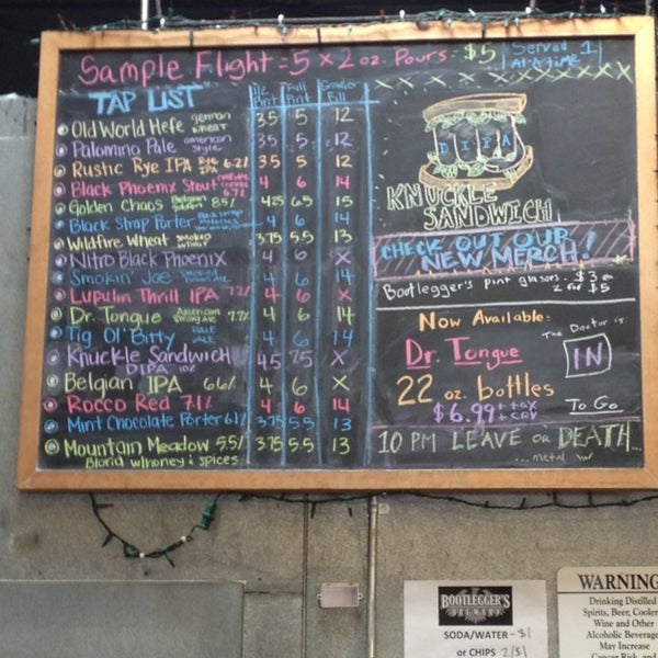 Bootlegger's Brewery Downtown Fullerton 130 S Highland Ave