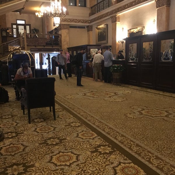 Photo taken at The Pfister Hotel by Evan S. on 5/27/2018