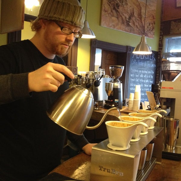 Photo taken at Alabaster Coffee Roaster &amp; Tea Co. by Spencer S. on 1/31/2013