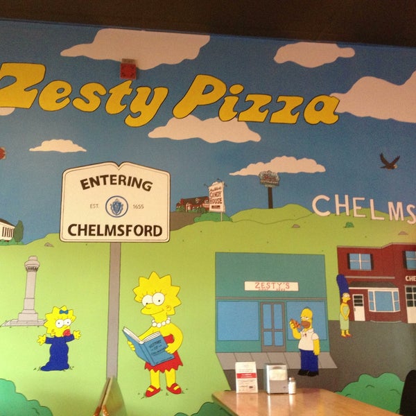 Photo taken at Zesty&#39;s Pizza by Ryan S. on 5/8/2013