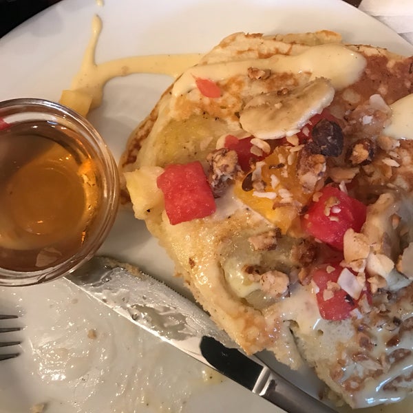 The pancakes were so nice. Don't be stressed when at this place. They take their time preparing the food. Probably that's why it tastes so good.
