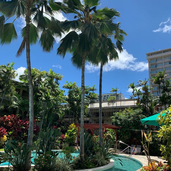 Photo taken at Waikiki Sand Villa Hotel by Keiji S. on 7/14/2019