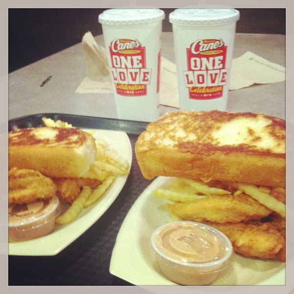 Photo taken at Raising Cane&#39;s Chicken Fingers by Heather S. on 2/27/2013