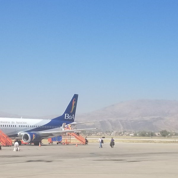 Photo taken at Jorge Wilstermann Airport (CBB) by Jesus D. on 7/4/2019