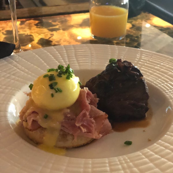 Brunch was amazing! We didn’t realize it was more upscale and came in after a workout one day. They fed us as is. Steak houssard is the way to go