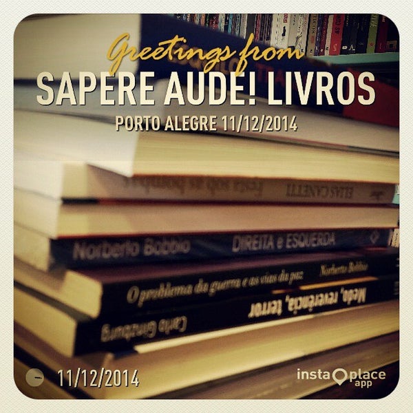 รูปภาพถ่ายที่ Sapere Aude! Livros โดย Livraria Sapere Aude - s. เมื่อ 12/11/2014