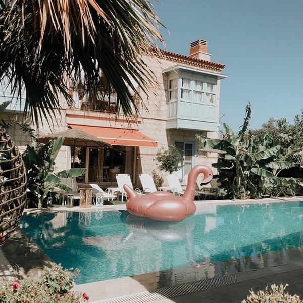 Das Foto wurde bei Evliyagil Hotel by Katre von Erhan D. am 8/7/2019 aufgenommen