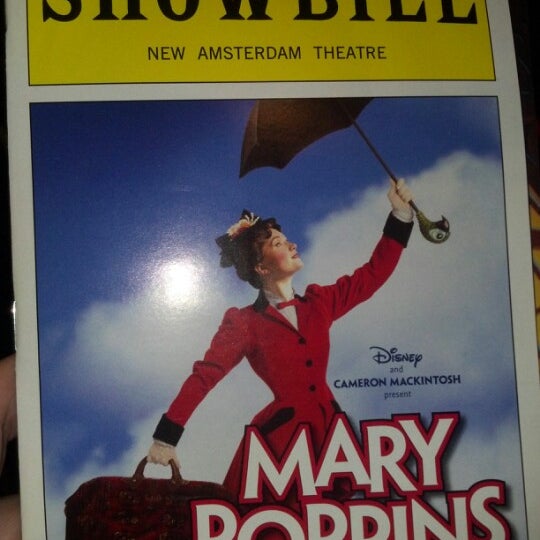 Photo taken at Disney&#39;s MARY POPPINS at the New Amsterdam Theatre by Pamela W. on 1/20/2013