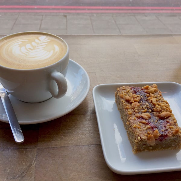 Great flat white with coffee from Workshop and a fantastic peanut butter and jam blondie. They also have some lovely homeware from O'Dell's. Cash only though, so don't get caught short.
