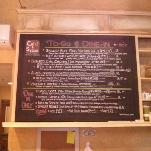 Photo taken at Chili &amp; Sesame Korean Kitchen by Beer J. on 1/22/2014