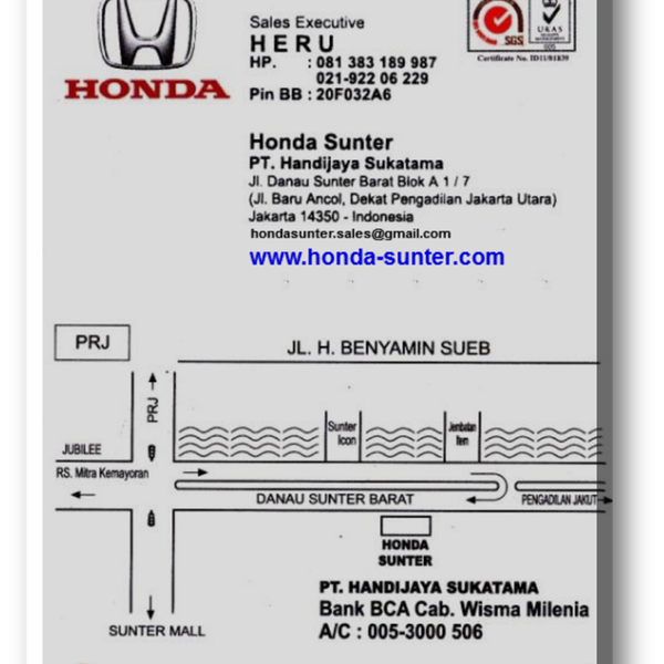 Handijaya Honda Sunter Jakarta Utara 2 Tips