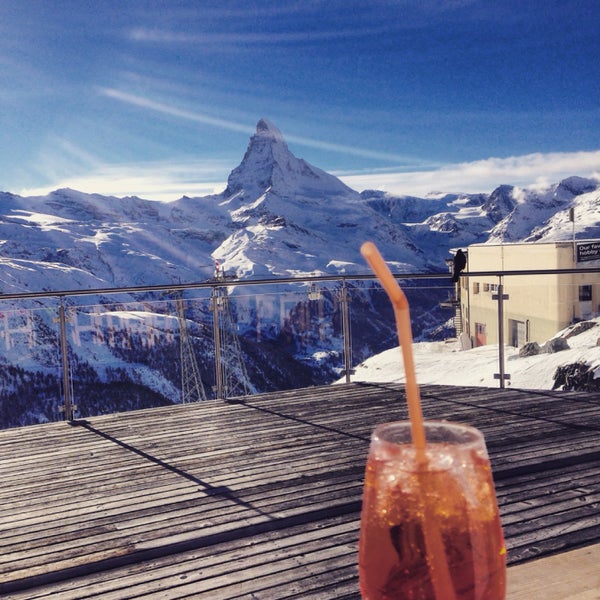 Try aperol with a great view of Matterhorn