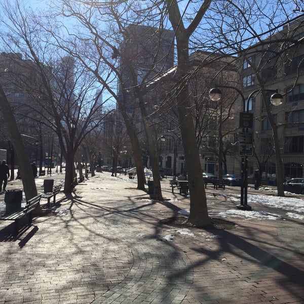 Photo taken at SoHo Square Park by Max S. on 1/30/2016