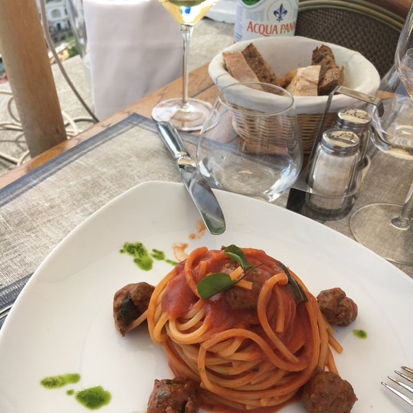 Spaghetti with meatballs is highly recommended. Great views from Positano. A bit off the main harbor, so less crowded than most places.