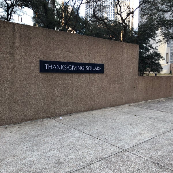Photo taken at Thanks-Giving Square by Mark B. on 1/30/2018