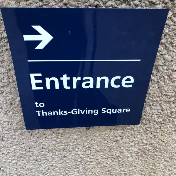 Photo taken at Thanks-Giving Square by Mark B. on 2/1/2018