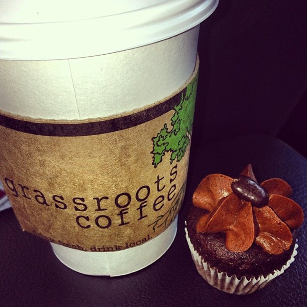 Photo taken at Grassroots Coffee Company by Audrea P. on 11/2/2012