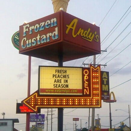 Photo taken at Andy&#39;s Frozen Custard by Kevin Spudman P. on 8/3/2014