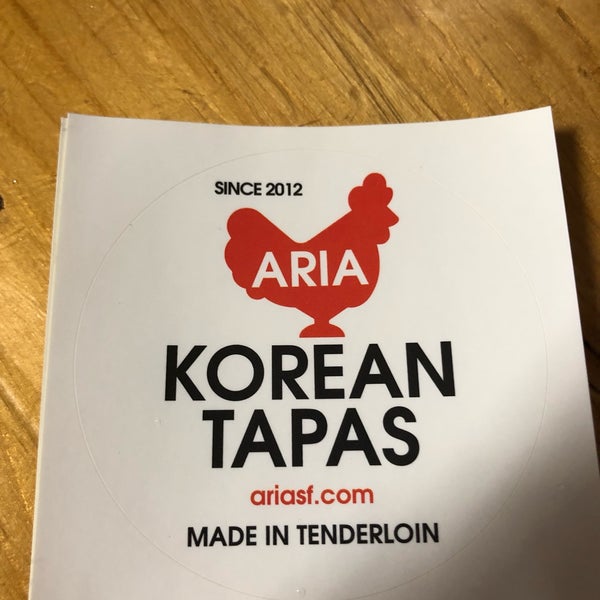 Foto diambil di Aria Korean-American Snack Bar oleh Aaron P. pada 5/19/2019