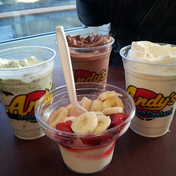 Photo taken at Andy&#39;s Frozen Custard by Mario A. on 4/5/2014