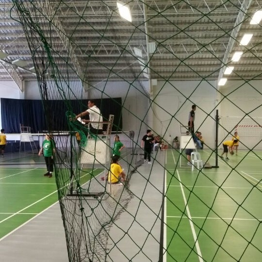 Photo taken at The Village Sports Club Badminton Court by Jcap on 7/25/2014