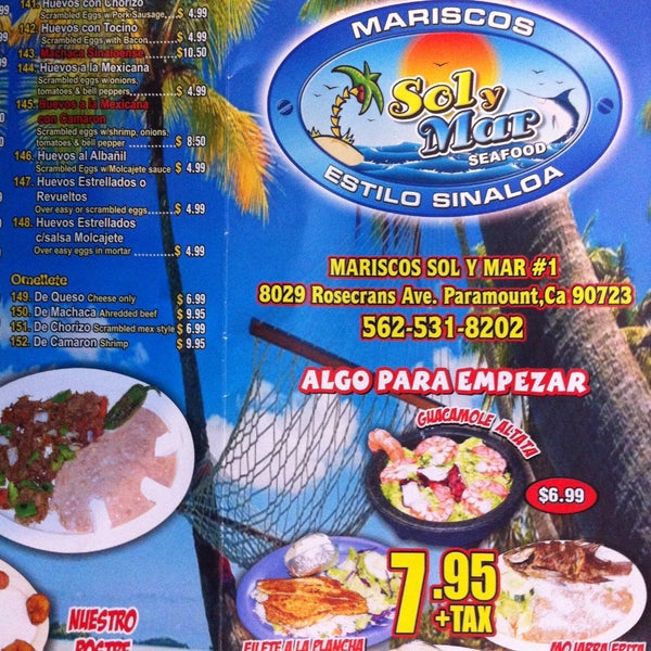 Actualizar 110+ imagen mariscos sol y mar Abzlocal.mx