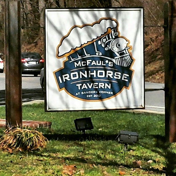 Photo taken at McFaul&#39;s IronHorse Tavern at Sanders&#39; Corner by A.G. A. on 4/12/2015