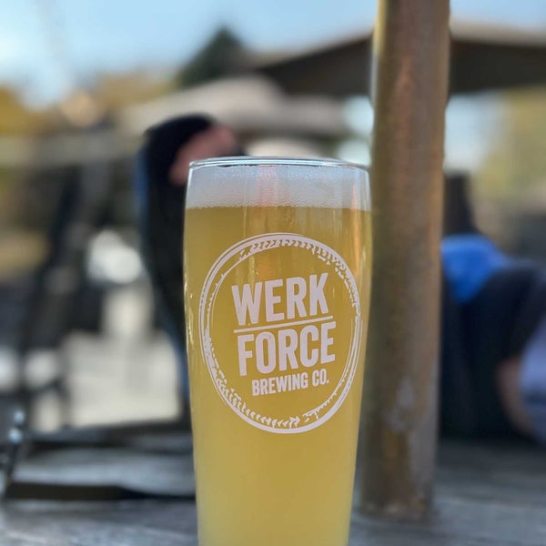 Photo taken at Werk Force Brewing Co. by Tom N. on 10/23/2022