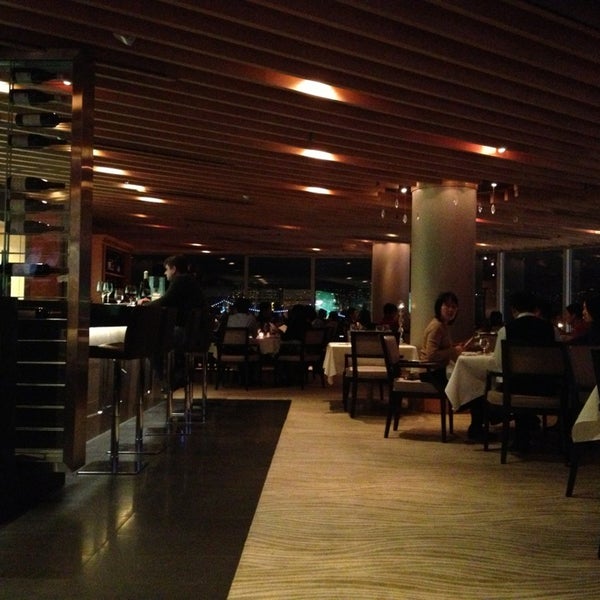 Photo taken at Five Sails Restaurant by Vivian L. on 1/28/2013