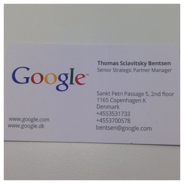 2/21/2014にThomas B.がGoogle Danmarkで撮った写真