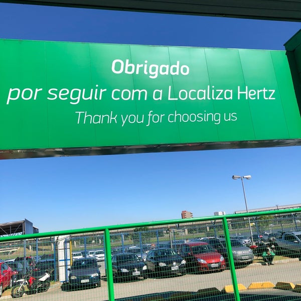 Localiza Hertz Rental Car Location in Guarulhos