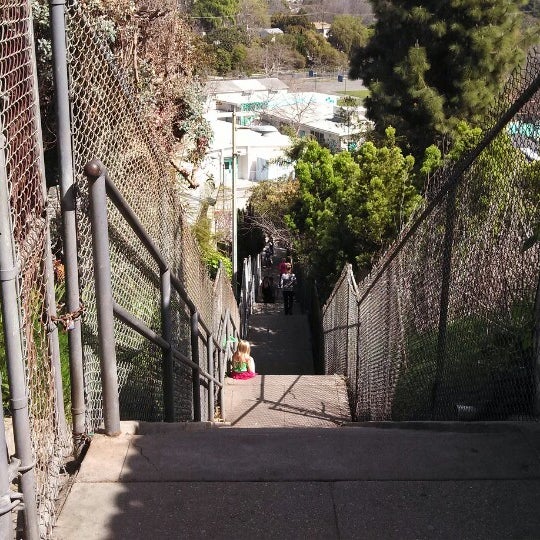Workout Stairs Hiking Trail in Los Angeles