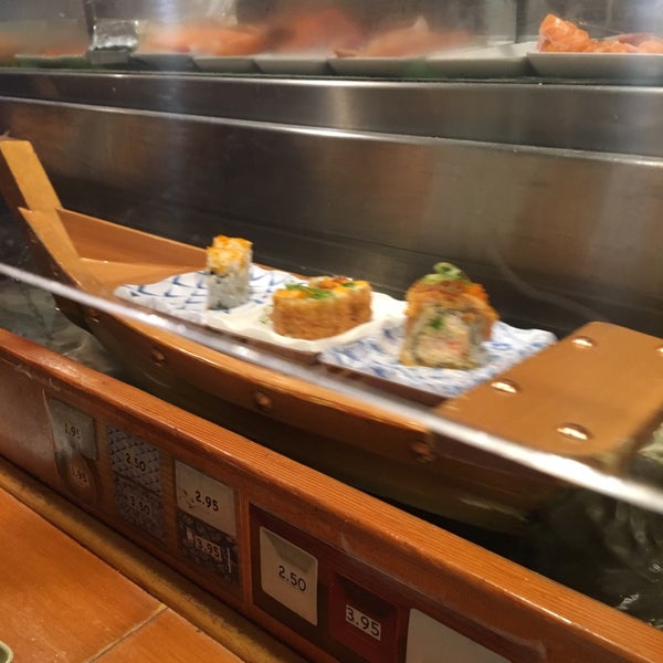 Photo taken at Sushi Boat by Kellie C. on 7/8/2016