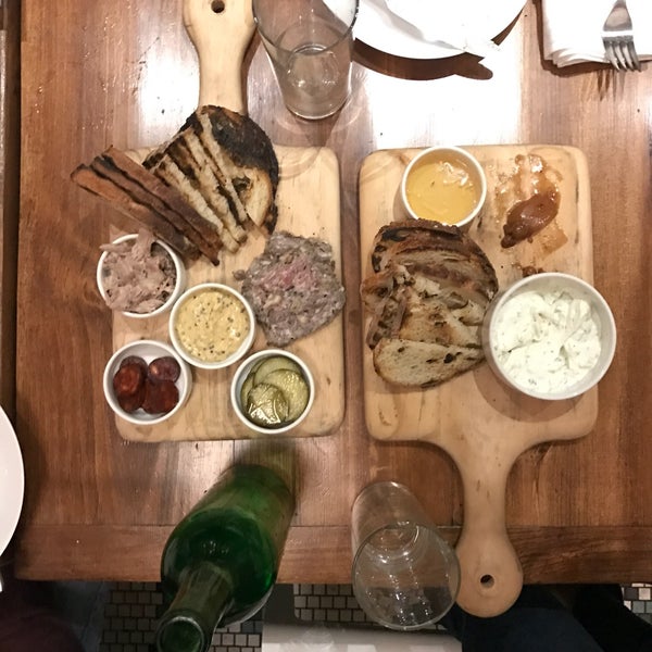 Appetizer boards - the charcuterie and ricotta board. Tuna tartare is not pictured because we ate it too fast, but its phenomenal - actually best I ever had and I live in the city.