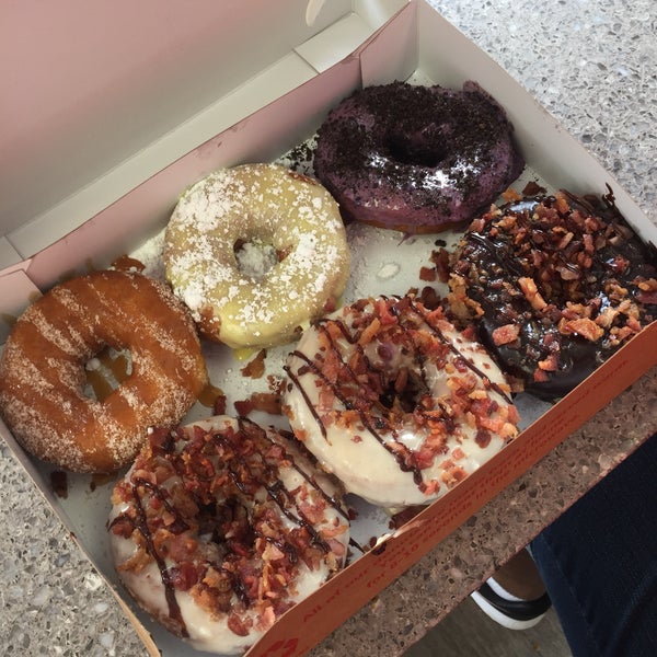 I am addicted to these donuts.  If you have the chance to visit Rockville you need to stop.  My donut creation of choice is the peanut butter glaze with bacon bits and chocolate drizzle.