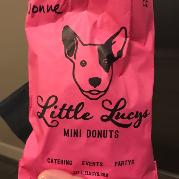 Photo taken at Little Lucy&#39;s Mini Donuts by Vonatron L. on 2/25/2019