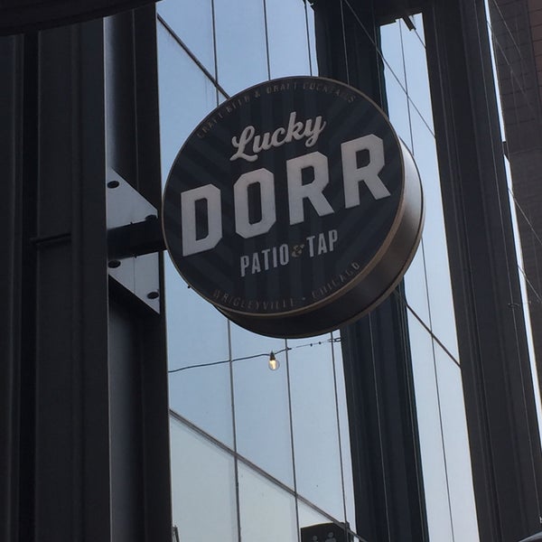 Photo taken at Lucky Dorr Patio &amp; Tap by Alison L. on 5/31/2019