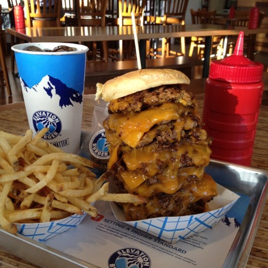 Photo taken at Elevation Burger by Leah J. on 11/5/2012