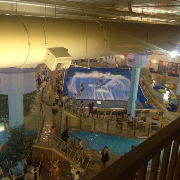 Photo taken at Water Park Of America by Gregg E. on 4/3/2014