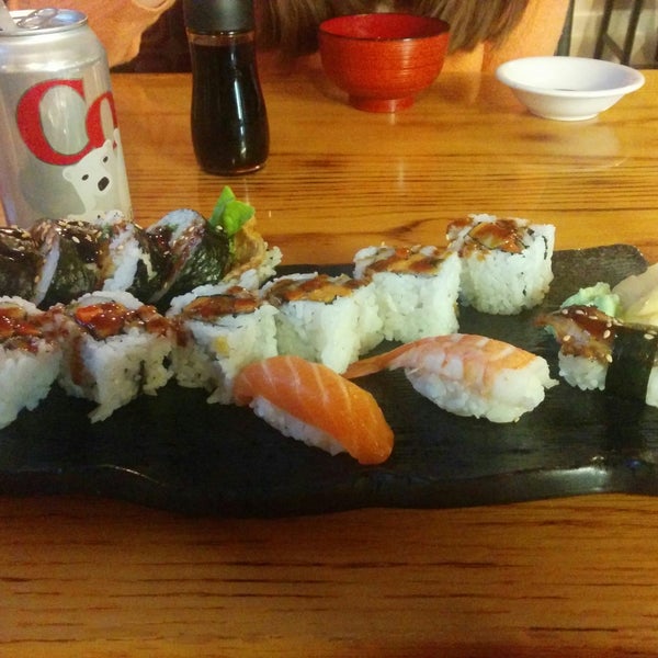 Sushi combo provided great value. The seafood is not very fresh though.