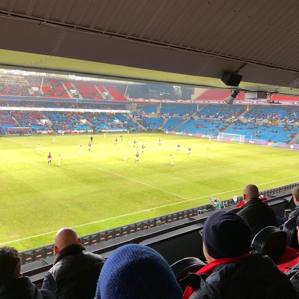 Photo taken at Ullevaal Stadion by Ivar H. on 3/23/2018
