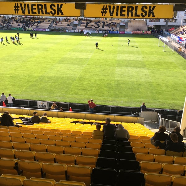 Photo taken at Åråsen Stadion by Ivar H. on 8/19/2017