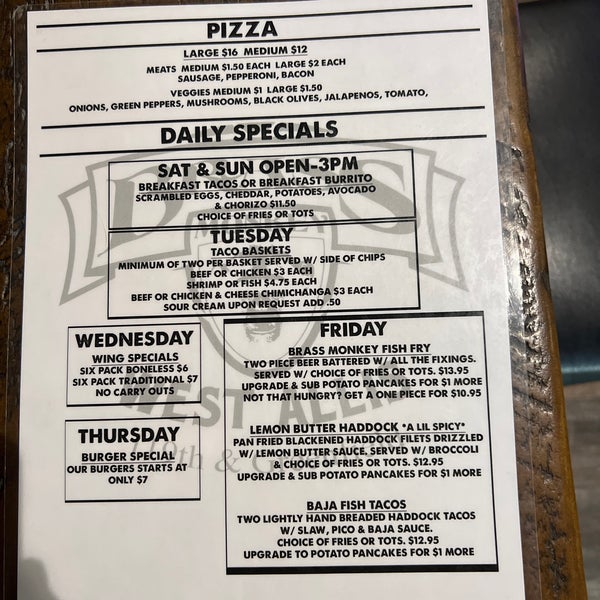 Brass Monkey West Allis Pub & Grill Pub