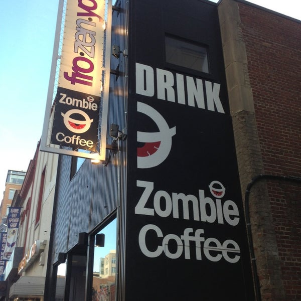 Photo taken at Zombie Coffee at FrozenYo by Suleika S. on 12/24/2012