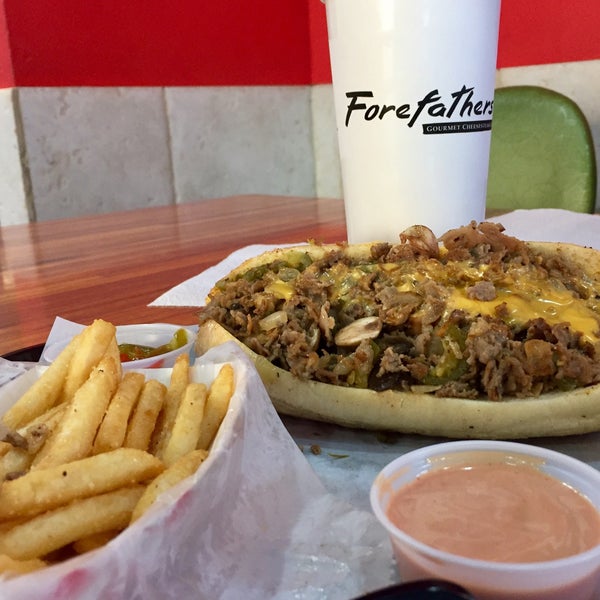 Photo taken at ForeFathers Gourmet Cheesesteaks &amp; Fries by Ann L. on 10/20/2016